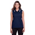 thumbnail image 1 of Devon & Jones DG20SW Ladies CrownLux Performance Plaited Tipped Sleeveless Polo, 1 of 1