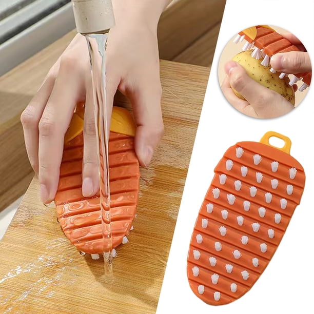 Espátula de limpieza versátil, cepillo de cocina, limpiador de frutas y verduras, limpiar utensilios, cocina, potente, resistente, limpiar vegetales, limpiar platos, hogar, limpiar fruta,
