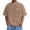 Khaki, variant on Men's Distressed Graphic Print Washed Tee for Everyday Casual Streetwear with Design and Comfortable Fit