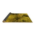 thumbnail image 2 of Ahgly Company Indoor Round Oriental Yellow Industrial Area Rugs, 3' Round, 2 of 4