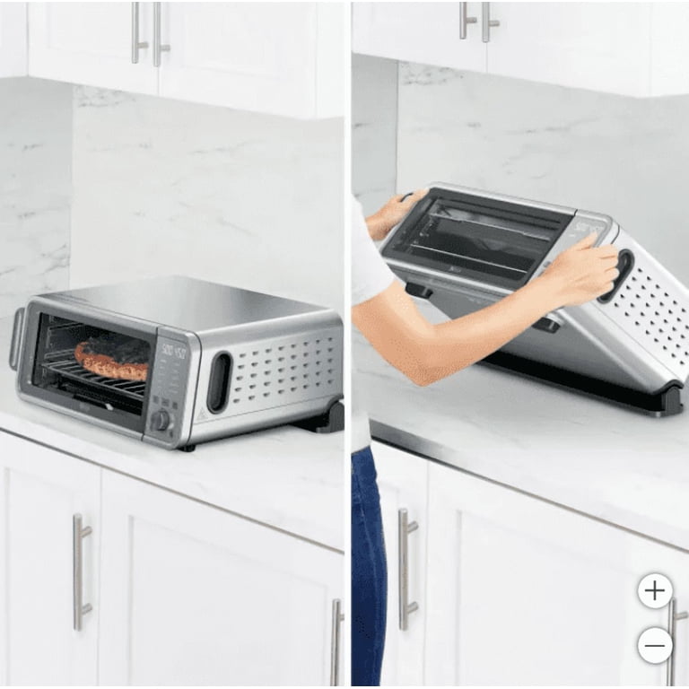 一回のみ使用⭐︎圧力鍋とエアフライヤー、ネストブロイルラック付き New Ninja Flip 10-in-1 Toaster Oven & Air Fryer with Added Broil