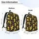 thumbnail image 2 of Disketp Ducks print Canvas Backpack Lightweight Travel Daypack Student Rucksack Laptop Backpack-, 2 of 5