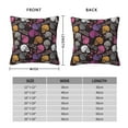 thumbnail image 3 of Rateoe Halloween Skeleton Pattern Throw Pillow Cover Premium Pillow Stuffer Sham Square for Decorative Cushion Bed Couch Sofa(Pillow insert not included), 3 of 8