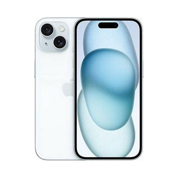 Pre-Owned Apple iPhone 15 AT&T 256 GB 6 GB RAM, Blue (MTM73LL/A, 1 Count)