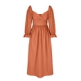 thumbnail image 4 of Gspmoly Robes pour Femmes, Robe Longue Décontractée d'Été à Manches Courtes à Col en V pour Femmes, Robes de Cocktail Offres du Jour, 4 of 5