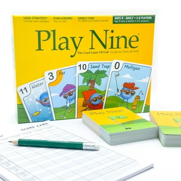 PLAY NINE - The Card Game for Families, Best Strategy Game For Couples, Fun Game Night Kids, Teens and Adults, The Perfect Golf Gift