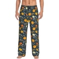thumbnail image 1 of Gaeub Pumpkin Print Mens Pajama Pants,Lounge Pants With Pockets And Drawstring-XX-Large, 1 of 6