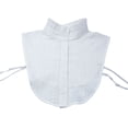 thumbnail image 3 of Fake Collar Detachable for Women Helii Casual Elegant Elegant Button Down Ruffle Blouses Half Shirts Round Outfits Accessories Beige Adjustable Dickey Collar, 3 of 3