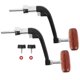 thumbnail image 4 of 2pcs Semi Metal Fishing Reel Handle Replacement Parts Universal Accessories Wooden Hand Grip For Reel Fishing Reels, 4 of 5