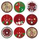 thumbnail image 2 of Falda de árbol de Navidad con estampado de Papá Noel, copos de nieve, decoración inferior de árbol de Navidad, decoración de Feliz Navidad, adornos de fiesta en casa, 2 of 4