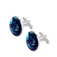 thumbnail image 2 of Wolf Elegant Silver Men's Cufflinks for Formal Attire, Made of Stainless Steel, for Business Meetings, 2 of 6