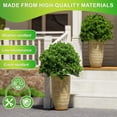thumbnail image 3 of QCQHDU 21 inch Tall Planters with Saucer,2 Pack 9 Gallon Stone Round Pots for Indoor Plants,Outdoor Patio & Porch Decor, Heavy Duty Weatherproof Plant Containers,Beige, 3 of 7