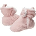 thumbnail image 5 of Hudson Baby Infant and Toddler Girl Cozy Fleece and Faux Shearling Booties, Strawberry Pink, 18-24 Months, 5 of 7