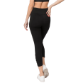 thumbnail image 3 of Women's Women's Crisscross Mesh Ankle Capri Activewear Leggings - Black, S, 3 of 4