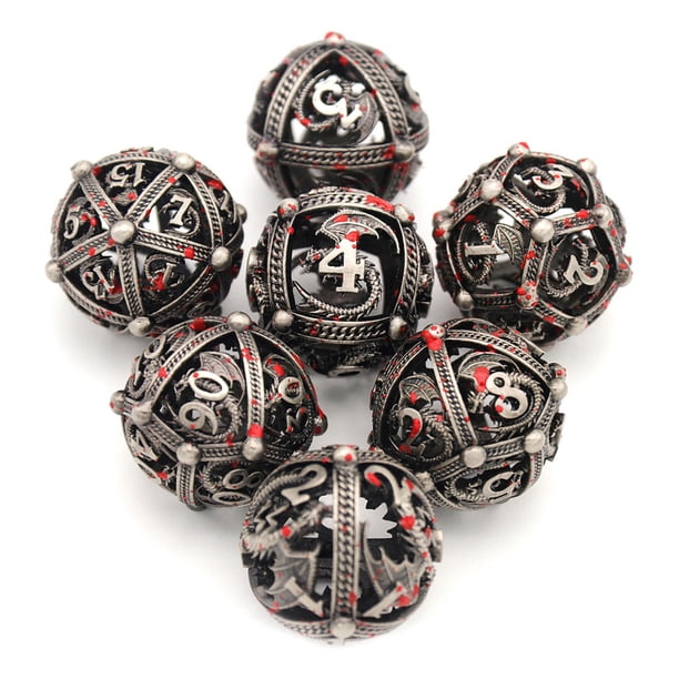 Accesorios de juego de mesa Metal Dice Chips para todas las edades
