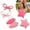 PinK, variant on 6 count Creaseless Hair Clips for Women - No Bend No Crease Hair Clips for Styling, Makeup, Washing , Bangs Cute Cherry, Blueberry, Rose Print Flat No Dent Clips for Salon &