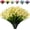 Yellow, variant on 12 Bundles Artificial Flowers Fake Daffodils Flowers UV Resistant No Fade Faux Greenery Faux Plastic Lotus for Wedding Garden Hanging Planter Indoor Porch Patio Office Home Decoration(Yellow)