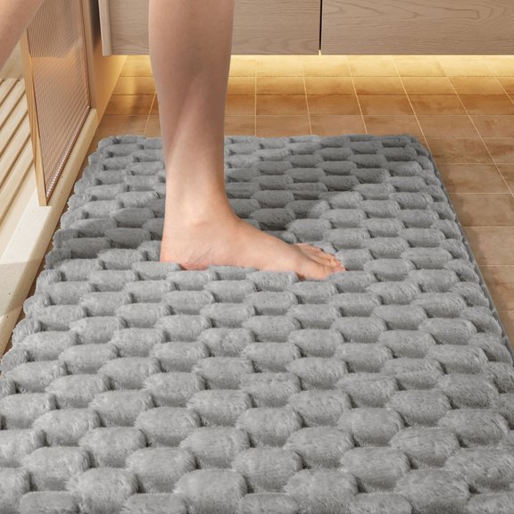 Nilvkv Super Absorbent Bathroom Rugs, Quick Dry Bath Shower Rug Bathroom Mat, Back Door Mat, Machine Washable Bath Floor Mat Rubber Bath Mat,(15.75x11.81in)