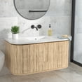 thumbnail image 4 of Kichae Undermount Bathroom Sink 21 inch Ceramic Bathroom Sink, 4 of 6