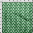 thumbnail image 4 of oneOone Viscose Jersey Green Fabric Block Sewing Craft Projects Fabric Prints By Yard 60 Inch Wide, 4 of 5