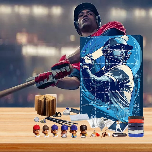 Countdown Sets - Baseball Holiday Countdown Set 24 Days Advent Calendar for Fans - Home & Collectibles Idea