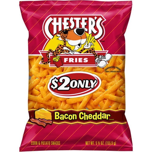 Chester's Bacon Cheddar Fries Corn & Potato Snacks, 5.5oz by Frito-Lay, Inc.
