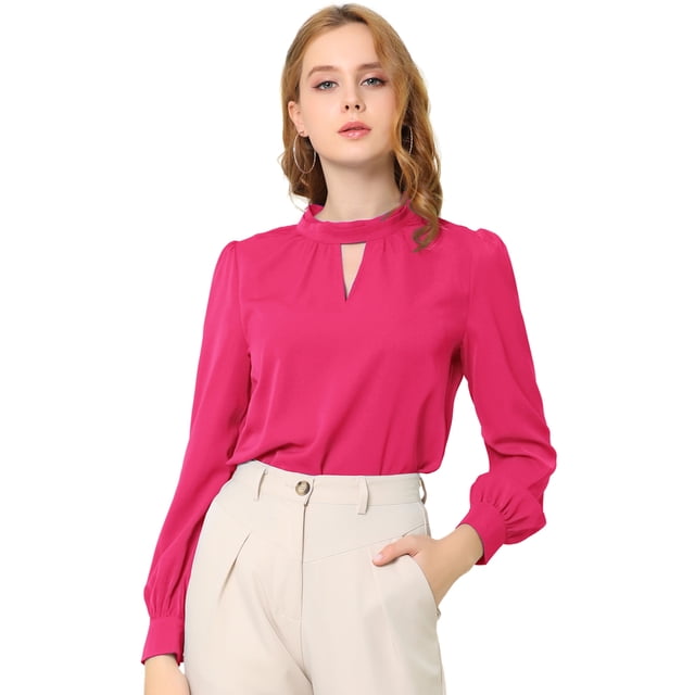 AllegK Dde San Patricio profesional Blusas de gade manlarcon cuello alto elegante pamujer RoroXL