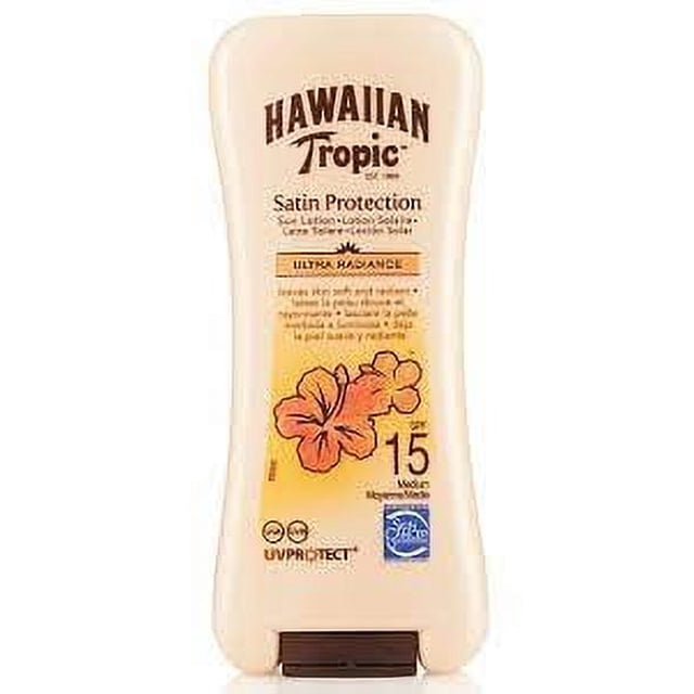 Loción Solar Satinada Hawaiian Tropic SPF 15 180ml