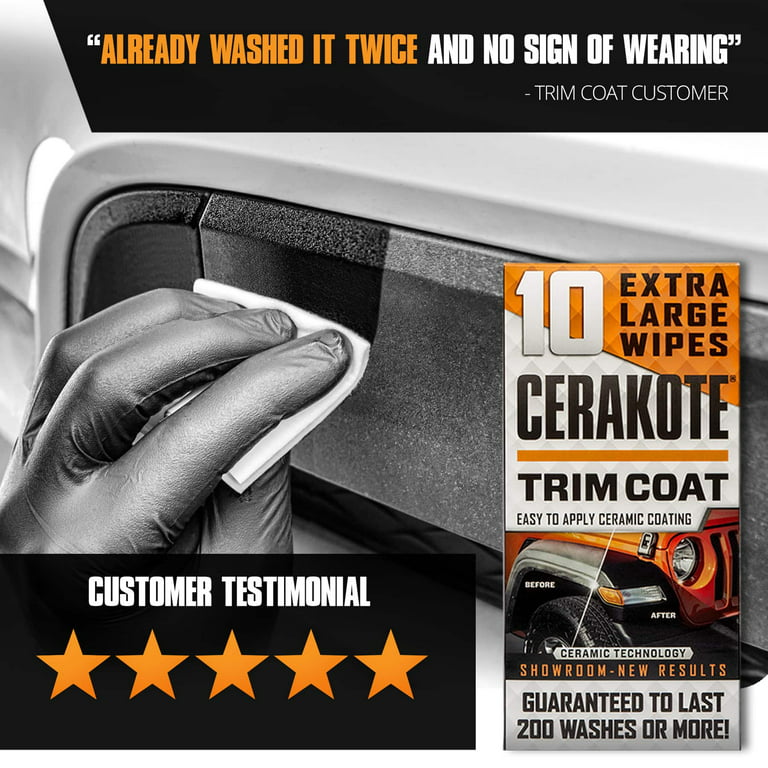 Cerakote Ceramics Trim Coat, Plastic Trim Restorer - Protects and Restores  Automotive Trim, ATV/UTV Plastics