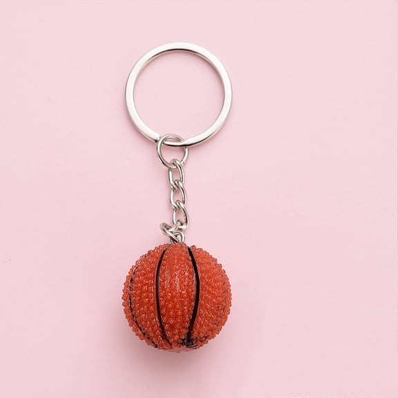 WRITWAA Basketball Keychain for Backpack Accessory Resin Bag Charm 1Pack