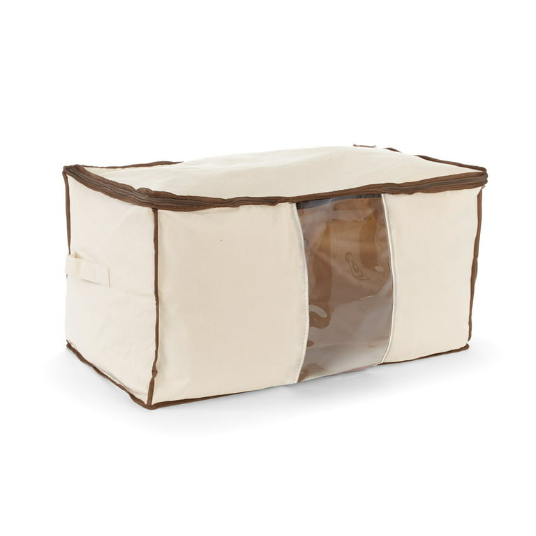 Covermates Keepsakes – Canvas Storage Bag - Premium Canvas - Carrying  Handles -Dual Zipper Pulls - Indoor Storage-Natural