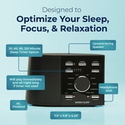 Adaptive Sound Technologies Sound + Sleep, White Noise Machine, Black