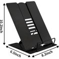 thumbnail image 5 of Desk Book Stand Document Holder Heavy Duty Metal Reading Stand Black for Book Magazine Menu iPad Music Score Speech Draft with 6 Adjustable Positions, 5 of 9