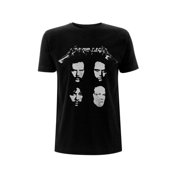 Metallica Adult 4 Faces Back Print Cotton T-Shirt