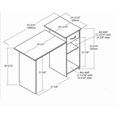 thumbnail image 5 of Ameriwood Accueil des étudiants Bureau d'ordinateur, Oak Weathered, 5 of 5