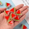 thumbnail image 5 of Transparent Enamel Acrylic Beads Watermelon Red 23.5x25.5x9mm Hole: 3.5mm, 5 of 6