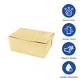 thumbnail image 3 of Karat [300 ct] Paper Folding Take-Out Container | Vented Holes | 45 fl. oz | Kraft, 3 of 13
