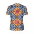 thumbnail image 6 of T Shirt For Men Retro Tribal Gym Ethnic Floral Print Popular Men Street Style Tee Shirt Summer Short, 6 of 7