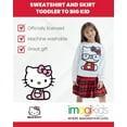thumbnail image 3 of Hello Kitty Big Girls Fleece Sweatshirt and Skirt Plaid White / Red 14-16, 3 of 5