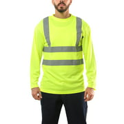High Visibility Safety Shirt Long Sleeve Class 2 Yellow