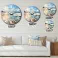 thumbnail image 4 of Designart "Seaside Reflections Beach Photo V" Nautical & Beach Oversized Wall Clock, 4 of 5