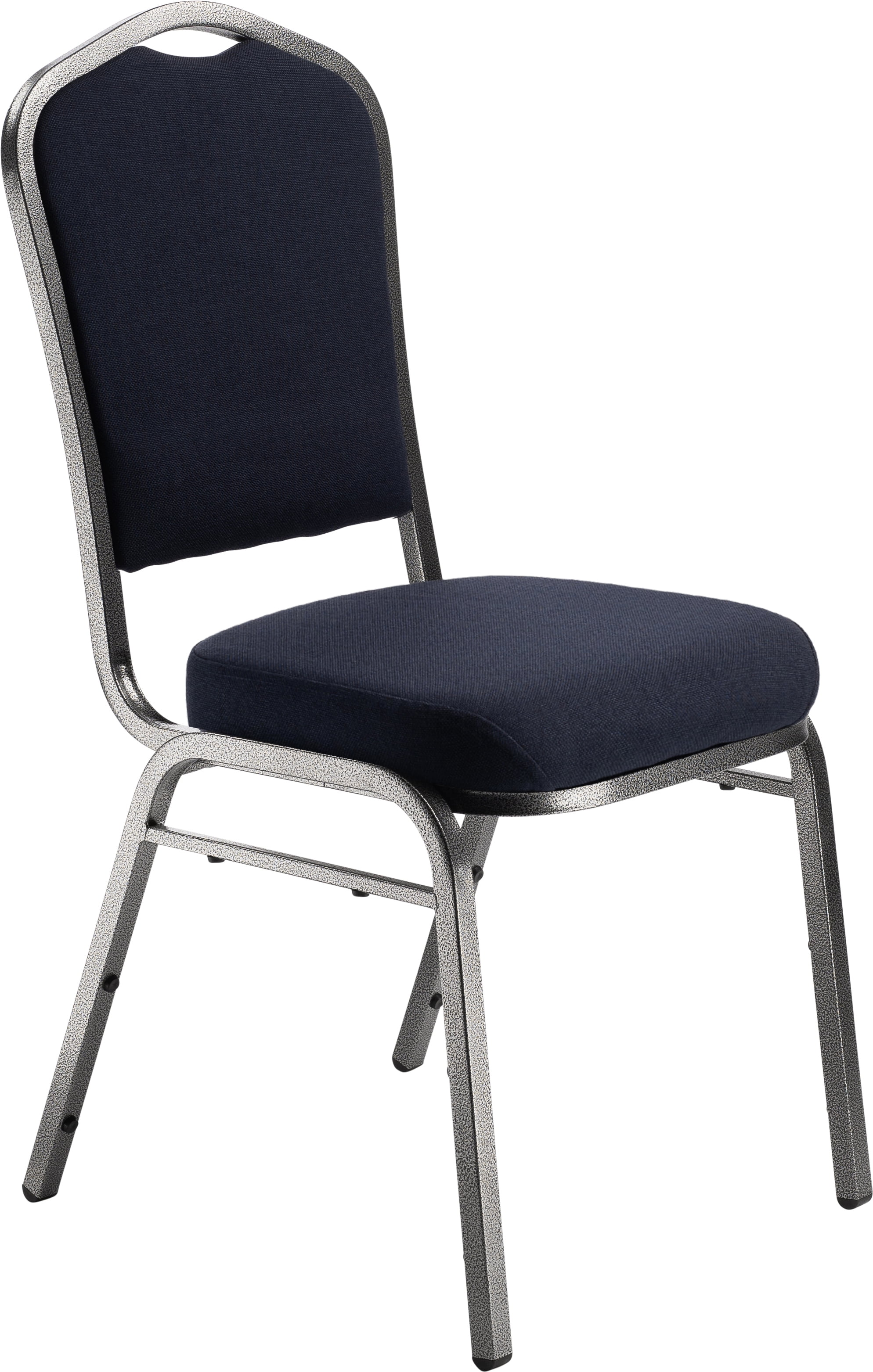 Hampden Furnishings Lila Collection Fabric Banquet Chair, Dark Blue, Pack of 2