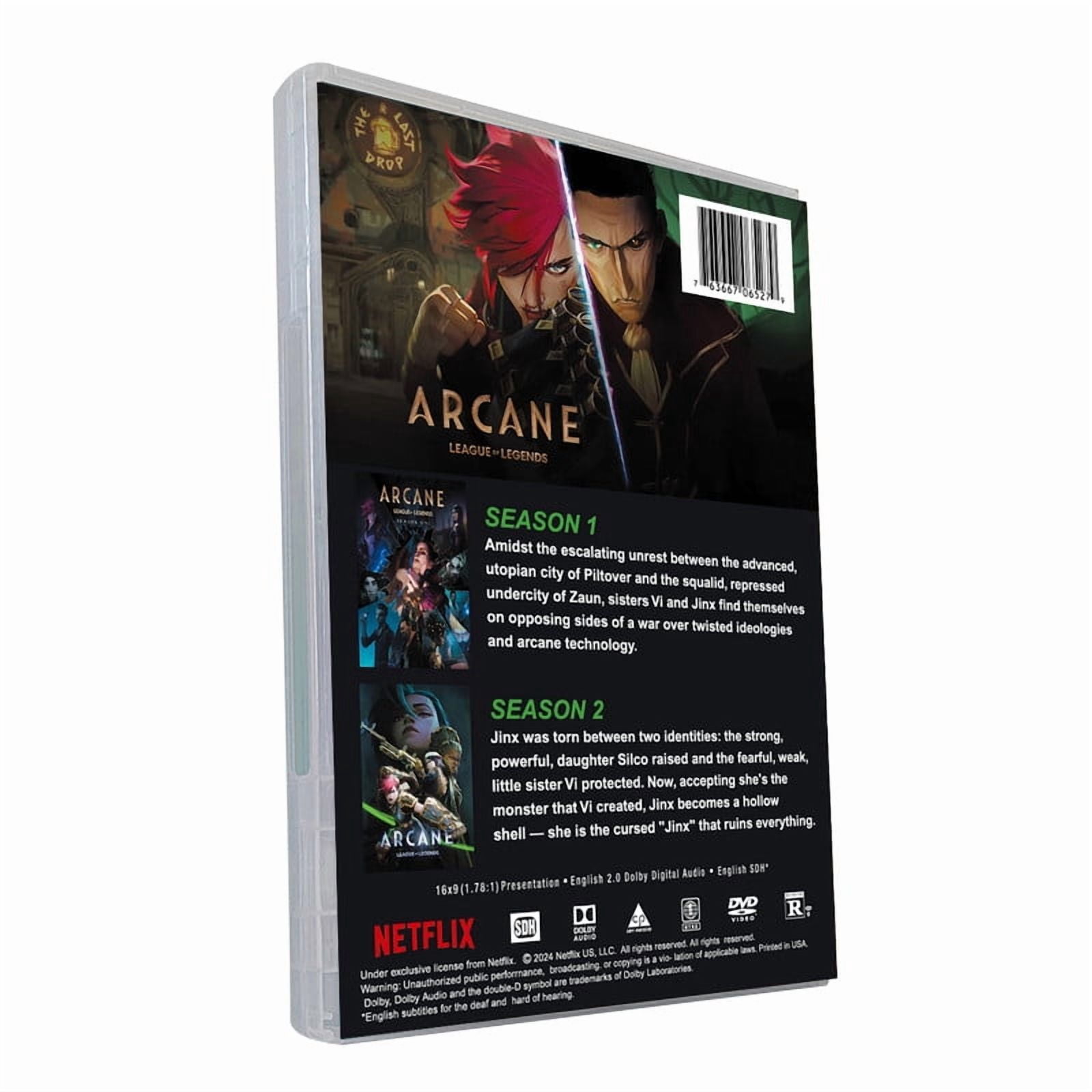Arcane League Of Legends Complete Series Seasons 1-2 (DVD)