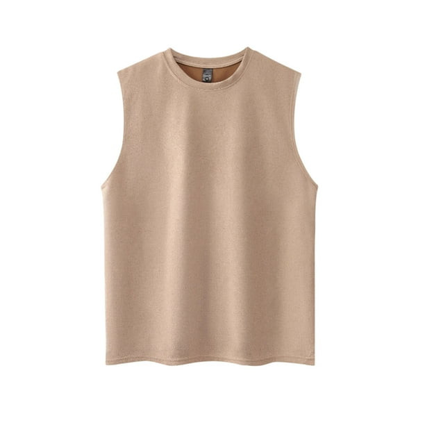 Camiseta sin mangas con cuello en V para hombre, de punto, con rayas verticales, para fitness, deportes, ocio, ajustada, con cuello en I y hombros anchos.
