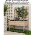 thumbnail image 4 of Bingirl Raised Garden Bed with Trellis, Elevated Flowerpot with Box Frame, 4 of 7