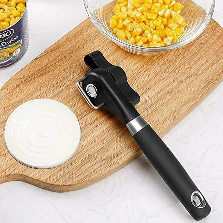  Safe Cut Manual Can Opener, Can Opener Handheld, Smooth Edge  Can Opener, Ergonomic Smooth Edge, Food Grade Stainless Steel Cutting Can  Opener for Kitchen & Restaurant : Home & Kitchen