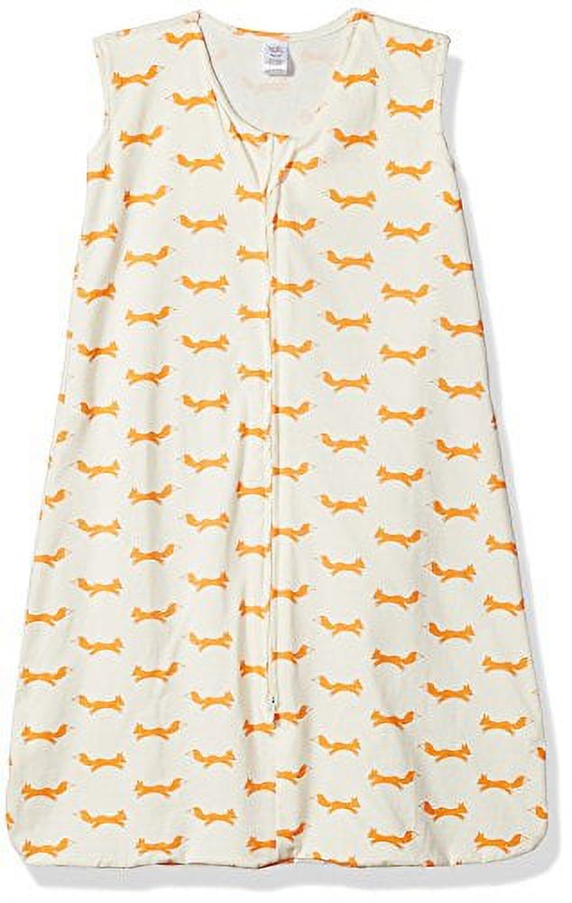 Touched by Nature Baby Boy Organic Cotton Sleeveless Wearable Sleeping Bag, Sack, Blanket, Fox, 12-18 Months