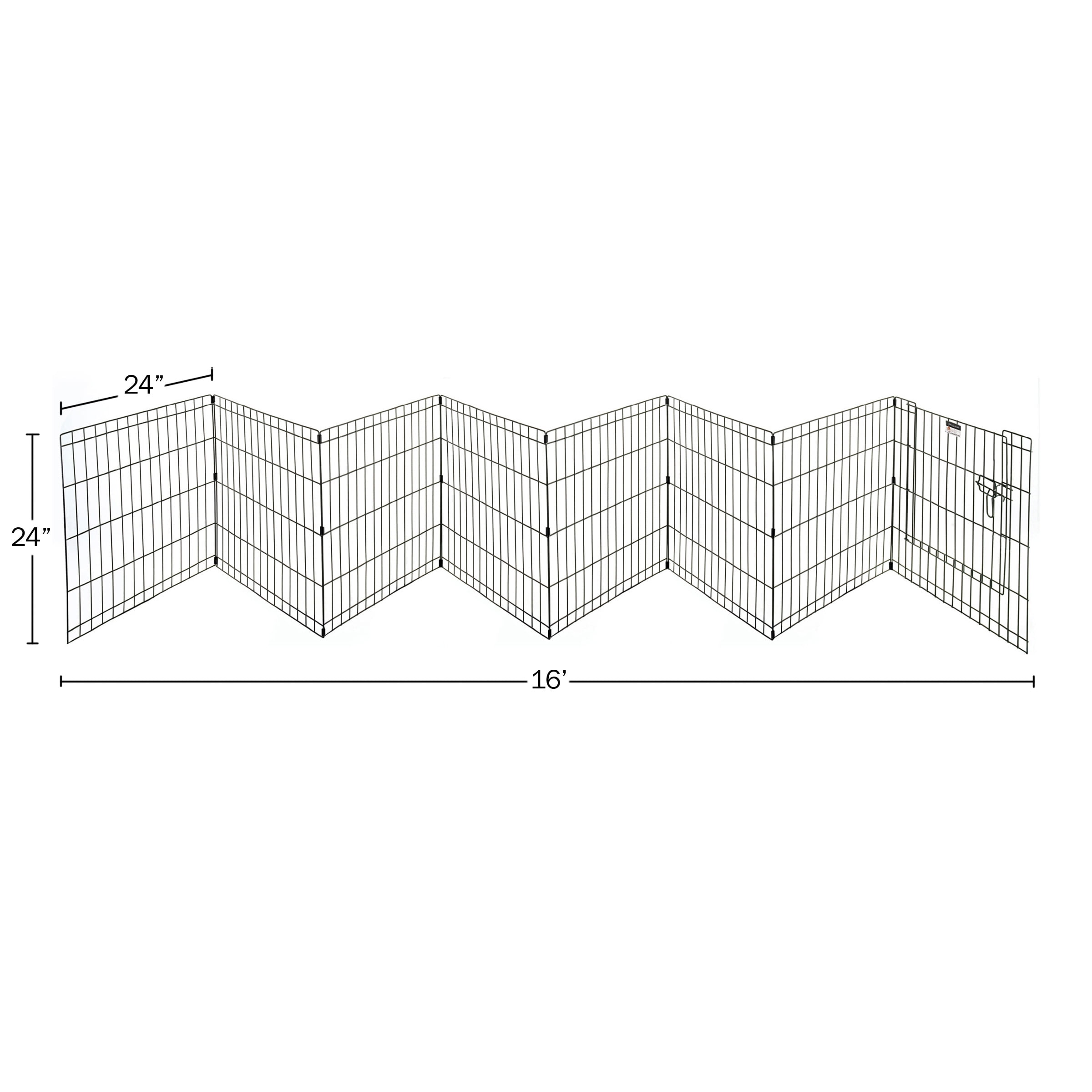 Puppy Playpen – Foldable Metal Exercise Enclosure – Eight 24x24-Inch Panels – Indoor/Outdoor Pen with Gate for Dogs, Cats or Small Animals by Petmaker