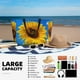 thumbnail image 5 of Fotbe Blue Sky Sunflower Bolsa de Viaje para Playa - Resistente al Agua, Bolsa Tote de Gran Capacidad y Ligera con 7 Bolsillos para Mujeres y Hombres, 5 of 7