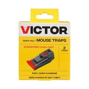 (2 pack) Victor Quick-Kill Mouse Trap - Kills Mice - Easy to Use - 2 Pack
